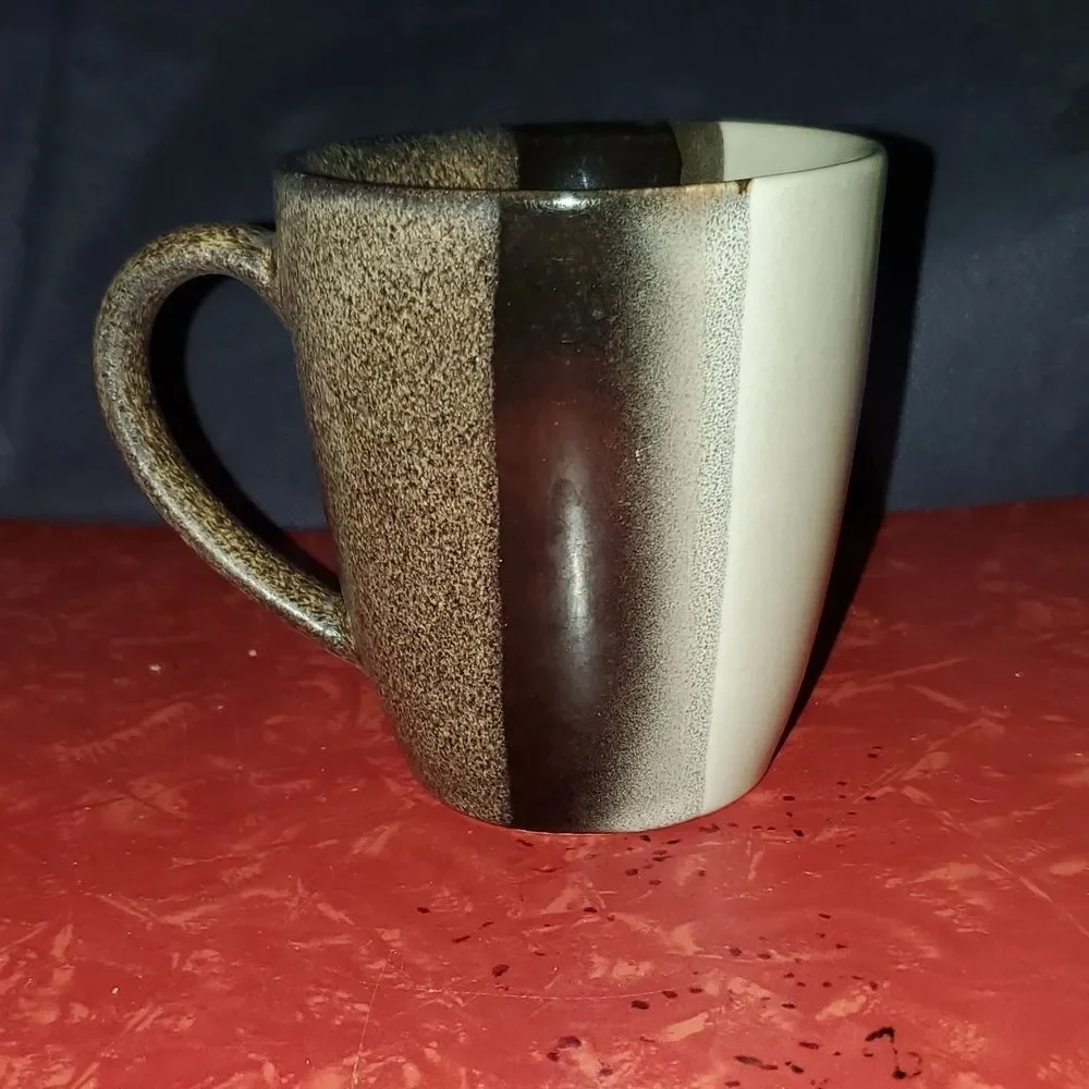 Sango 4828 Tri Black Cup Mug 12 oz